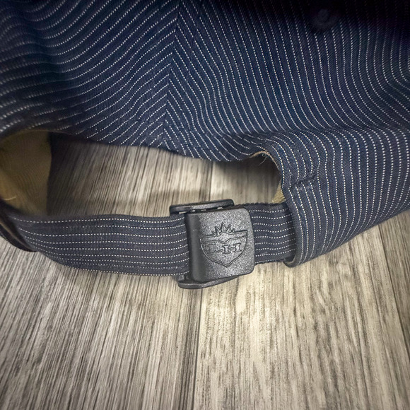 Legendary Black Oak Golf Course Hat Blue Pinstripe Cap Adjustable 100% Cotton - Picture 4 of 5